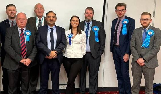 Oldham and Saddleworth Tories at Hollinwood count